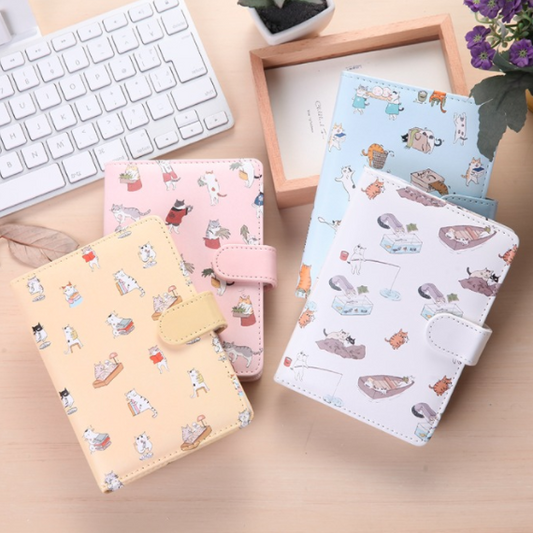 Kawaii Cat Leather Notebook