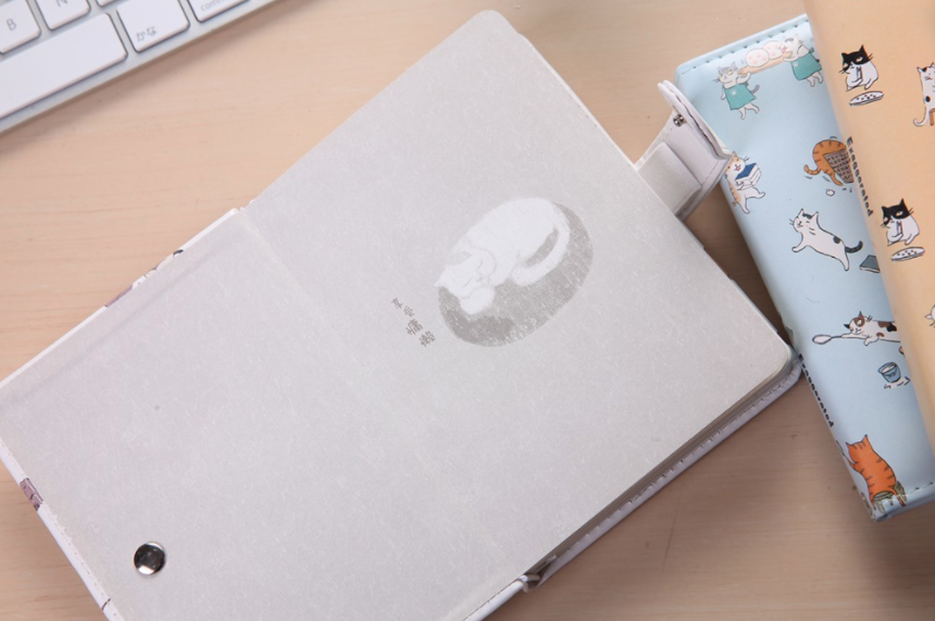 Kawaii Cat Leather Notebook