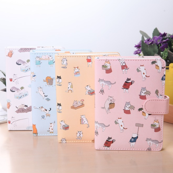 Kawaii Cat Leather Notebook