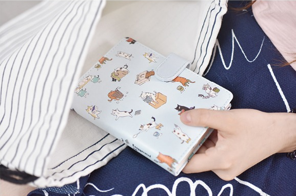 Kawaii Cat Leather Notebook