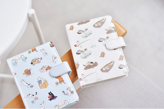 Kawaii Cat Leather Notebook