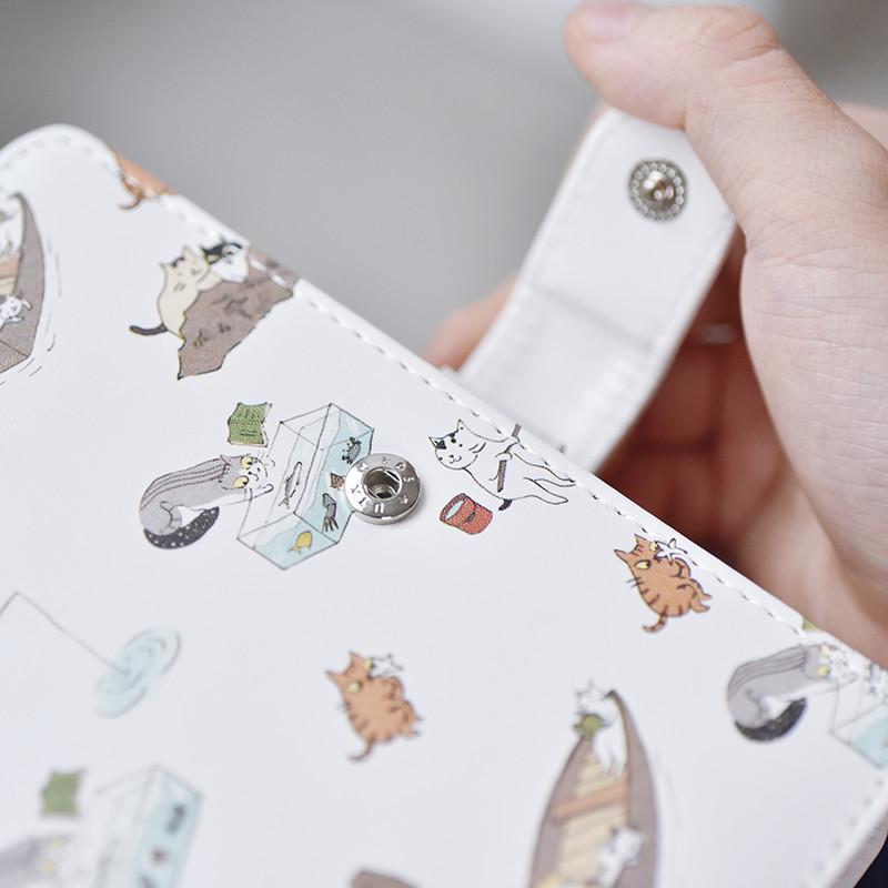 Kawaii Cat Leather Notebook