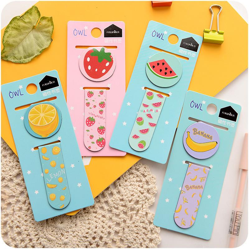 Animal & Fruit Magnetic Bookmarks