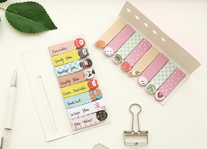 Kawaii Japanese Index Sticky Note Set (8 types)