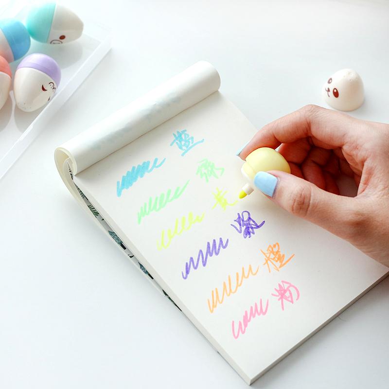 Kawaii Mini Egg Highlighter 6-pack