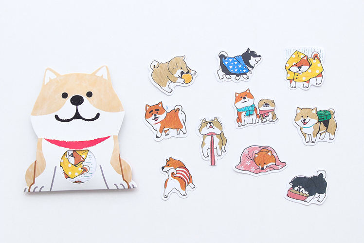 Kawaii Shiba Inu Sticker Pack