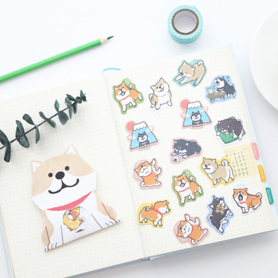 Kawaii Shiba Inu Sticker Pack