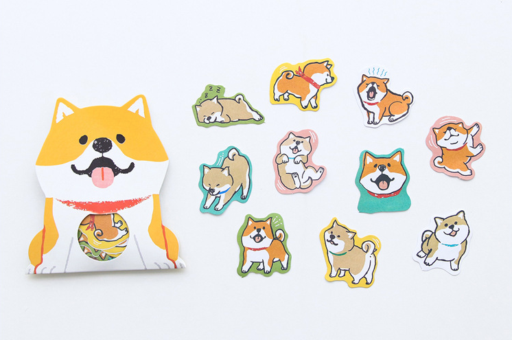 Kawaii Shiba Inu Sticker Pack