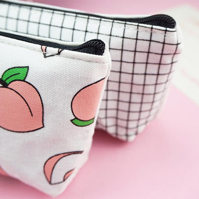 Keep it Peachy Canvas Pencil Case (4 Types)