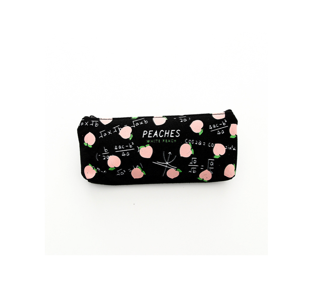 Keep it Peachy Canvas Pencil Case (4 Types)