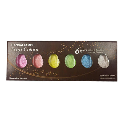 Kuretake Gansai Tambi Pearl Colors - 6 Color Set