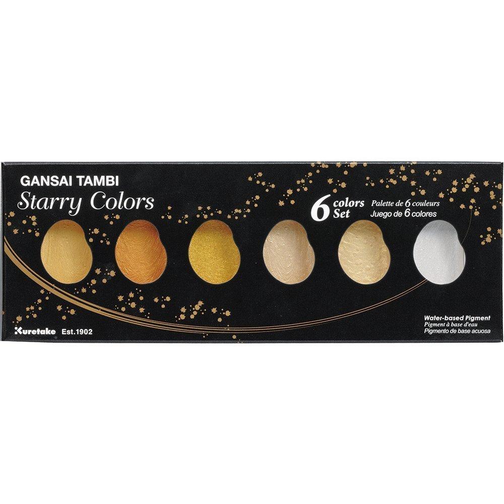 Kuretake Gansai Tambi Starry Colors - 6 Color Set