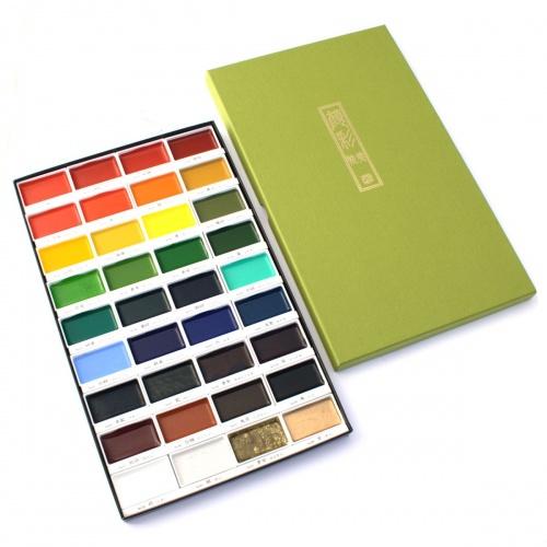 Kuretake Gansai Tambi Watercolor Palette - 36 Color Set