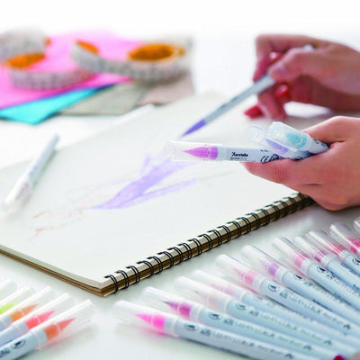 Kuretake ZIG Clean Color Real Brush Pen - 24 Color Set