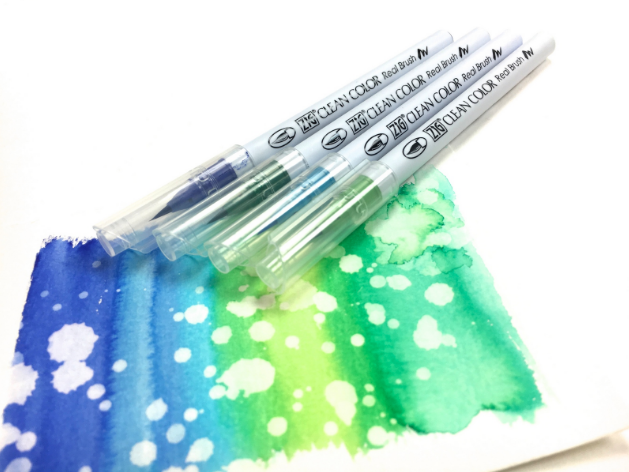 Kuretake ZIG Clean Color Real Brush Pen - 24 Color Set