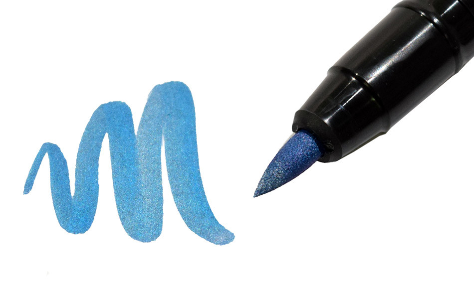 Kuretake ZIG Fudebiyori Metallic Brush Pen - 6 Color Set