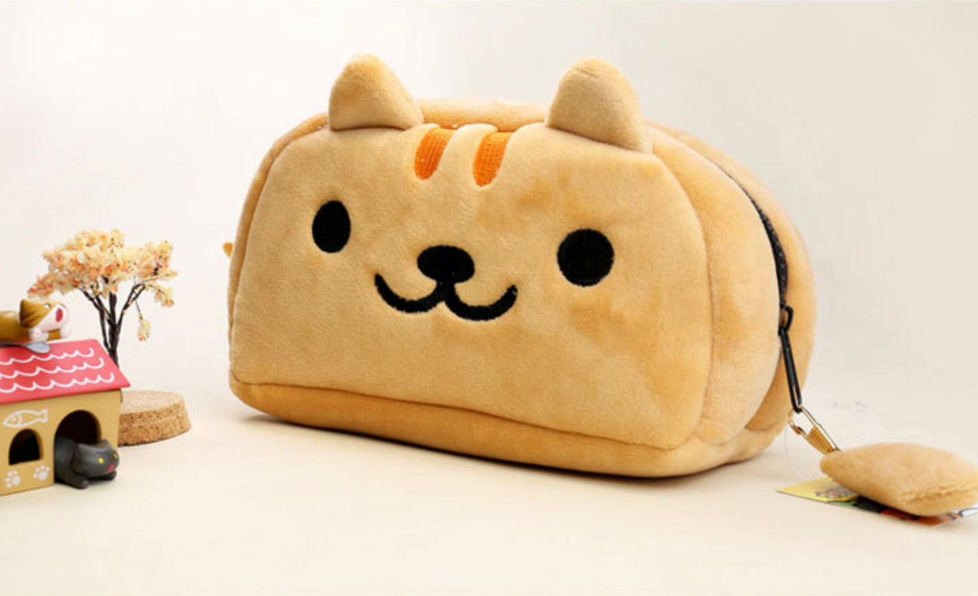 Nyanko Plush Pencil Case