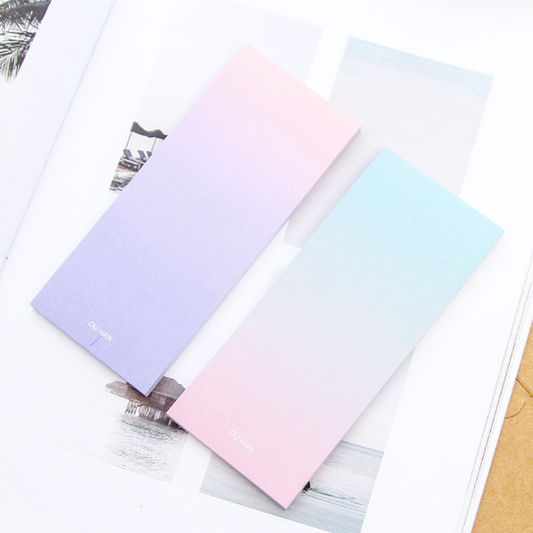 Long Ombre Sticky Note Pad