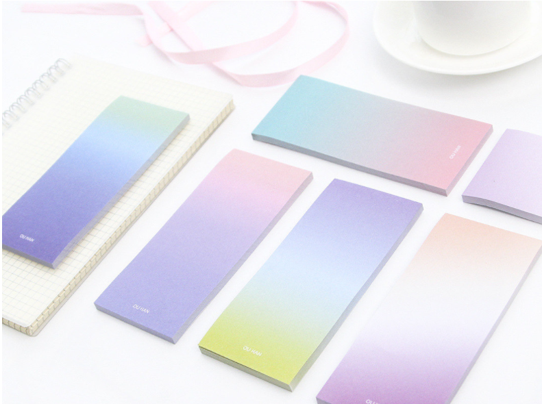 Long Ombre Sticky Note Pad