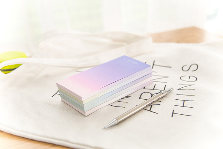 Long Ombre Sticky Note Pad