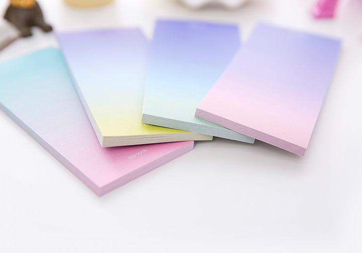 Long Ombre Sticky Note Pad