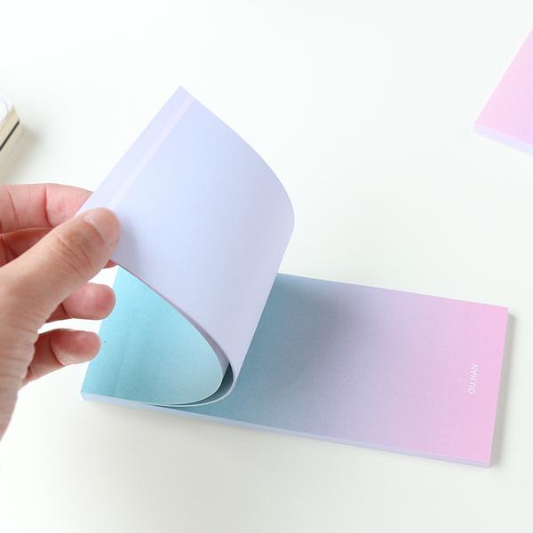 Long Ombre Sticky Note Pad