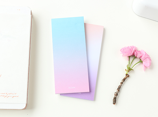 Long Ombre Sticky Note Pad