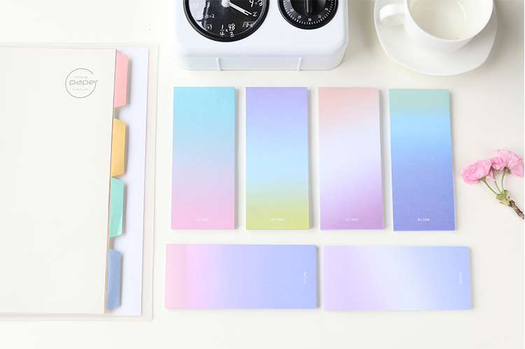 Long Ombre Sticky Note Pad