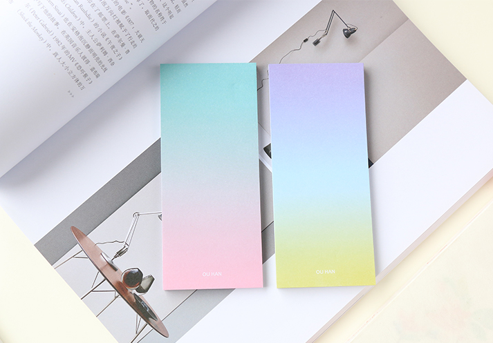 Long Ombre Sticky Note Pad