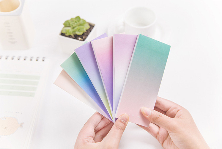 Long Ombre Sticky Note Pad