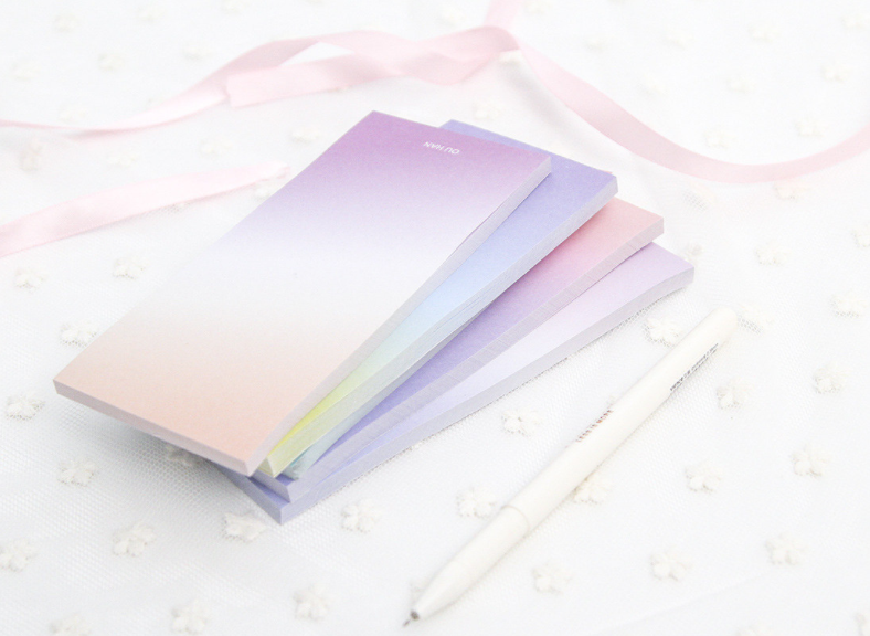 Long Ombre Sticky Note Pad