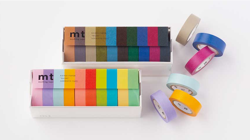  MT Washi Masking Tapes, Set of 20, Bright & Cool Colors  (MT20P002) : Arts, Crafts & Sewing