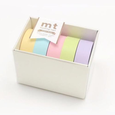 MT Masking Tape Gift Box - 5 Pastel Colors - Kawaii Pen Shop