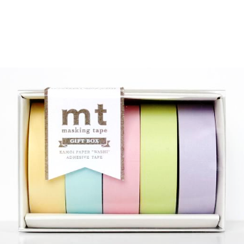 MT Masking Tape Gift Box - 5 Pastel Colors