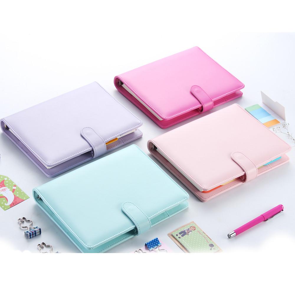 Pastel Color Leather Planner