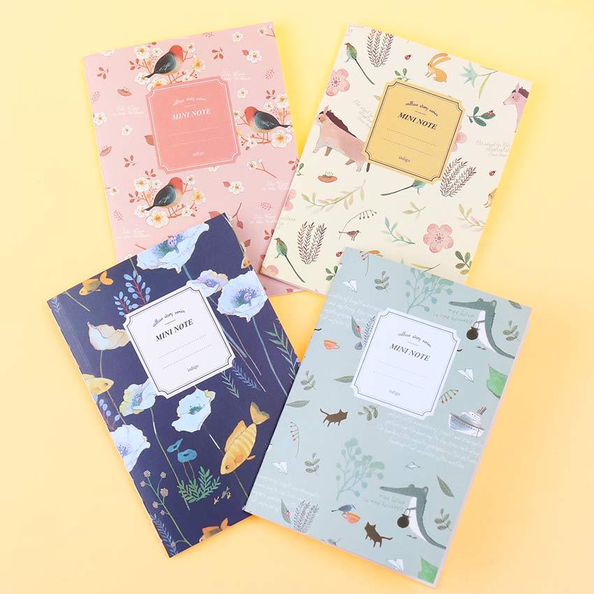 Mini Floral Notebook - Kawaii Pen Shop - Cutsy World