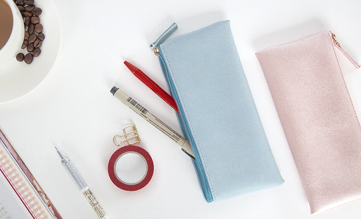 Minimalist Leather Pencil Case