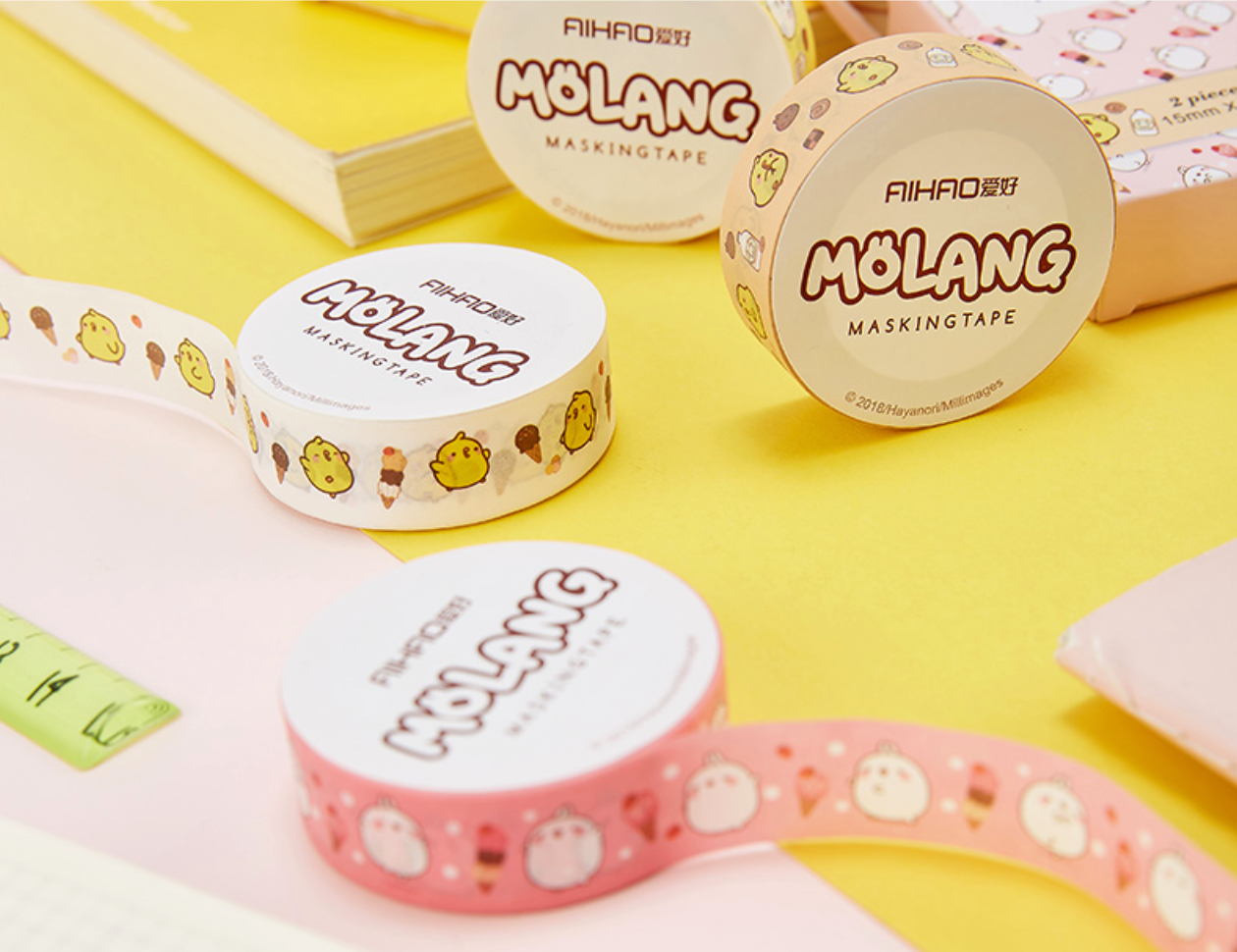 Molang Washi Tape 2-Pack