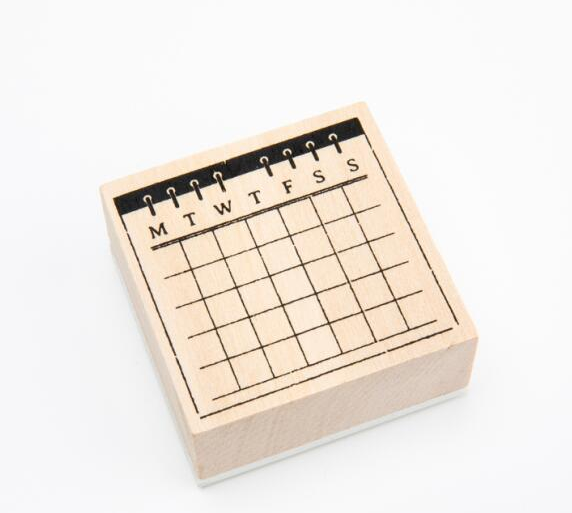 Vintage Planner Memo Wooden Stamp