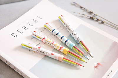 Patterned Multicolor Ballpoint Pen