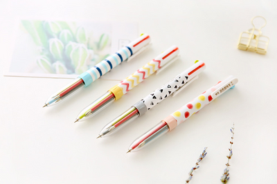 Patterned Multicolor Ballpoint Pen