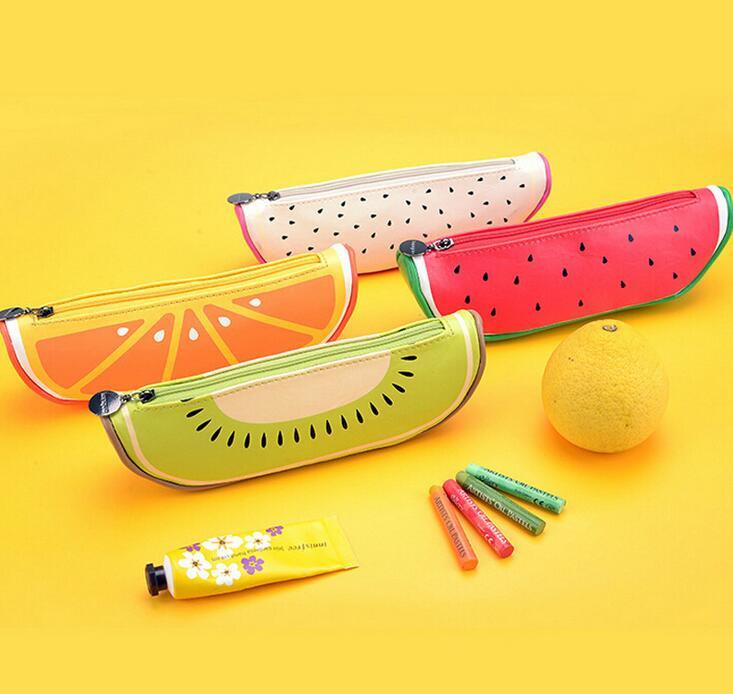 Fruit Shaped Leather Pencil Case