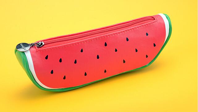 Fruit Shaped Leather Pencil Case