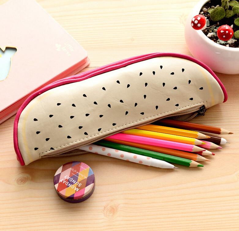 Fruit Shaped Leather Pencil Case