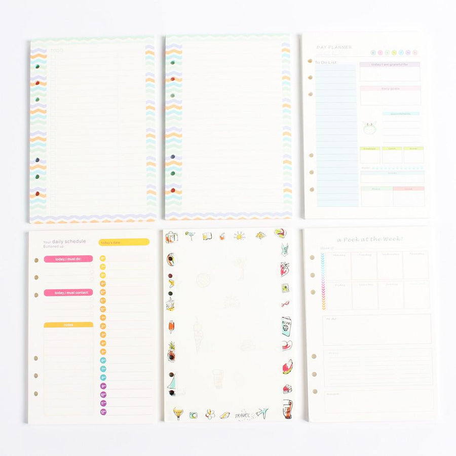 Kawaii Filofax Planner Filler Paper Refills - Kawaii Pen Shop - Cutsy World