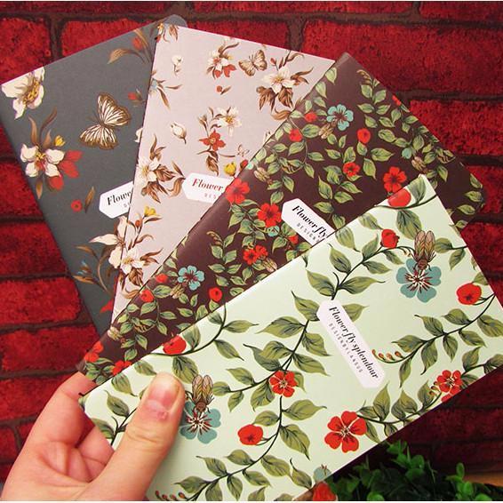 Vintage Flower Mini Diary