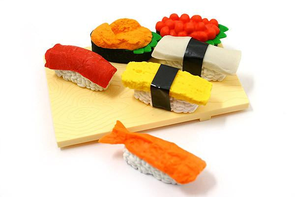 Iwako Sushi Eraser Set