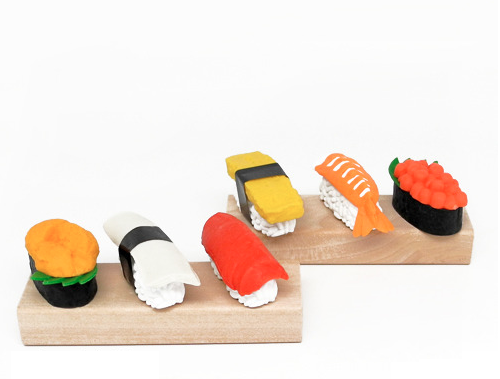 Iwako Sushi Eraser Set