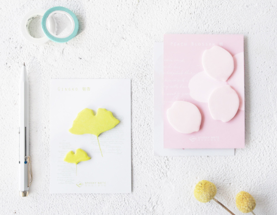 Petal & Leaf Sticky Notes