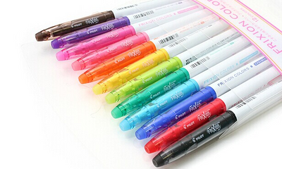 Pilot Frixion Colors Erasable Marker - 12 Color Set - Kawaii Pen Shop -  Cutsy World